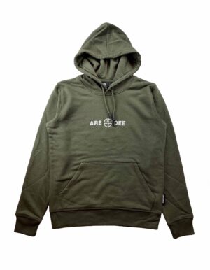 khaki army green organic hoodie AREDEE casuals